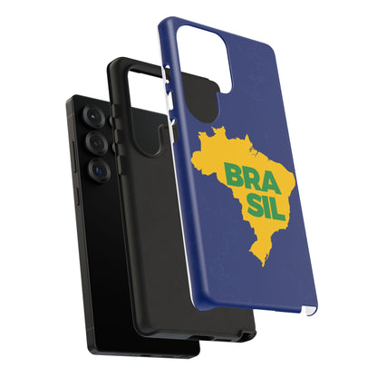 Capinha Samsung Galaxy "BRASIL" Mapa Mundi - Premium de Alta Proteção (S10+ ao S25 Ultra)