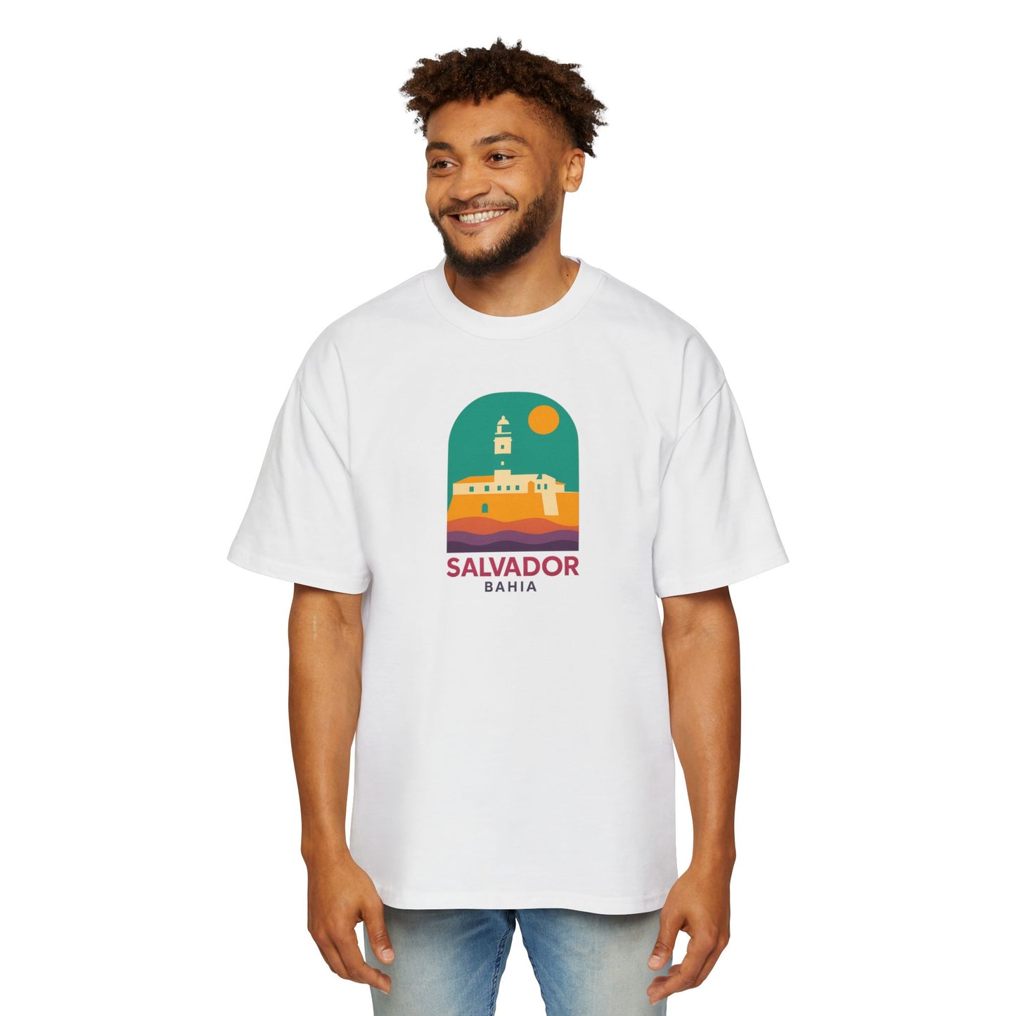 Camiseta Retrô Bahia – Salvador Farol da Barra Oversized