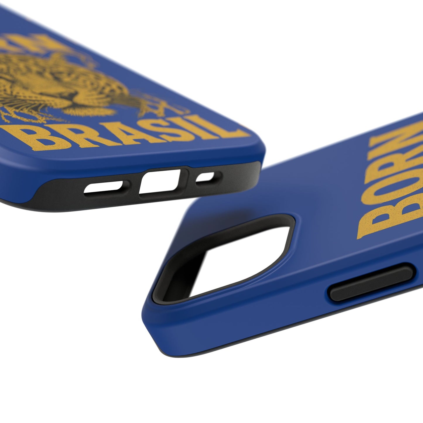 Capinha iPhone Impact-Resistant “Born Brasil Onça” – Proteção Premium do 11 ao 17 Pro Max | BornBrasil