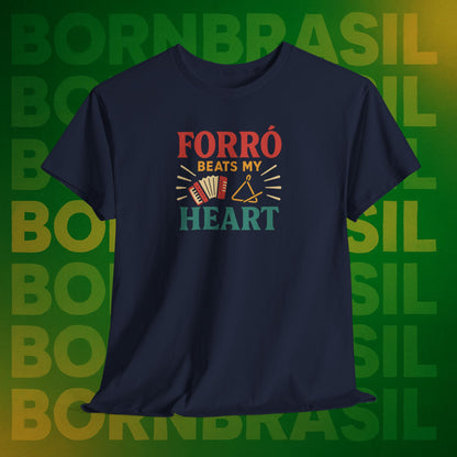 Camiseta Forró Beats My Heart – Cultura Nordestina BornBrasil