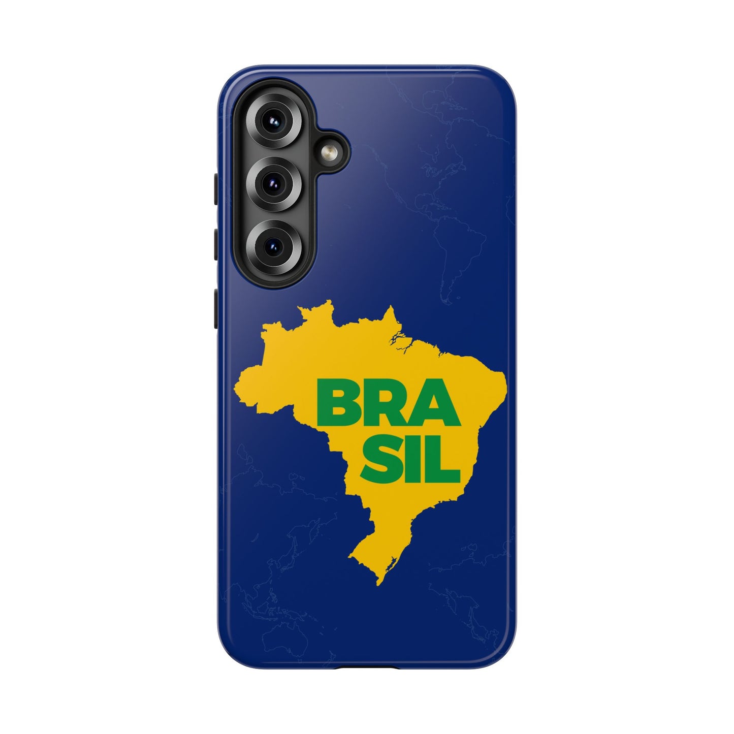 Capinha Samsung Galaxy "BRASIL" Mapa Mundi - Premium de Alta Proteção (S10+ ao S25 Ultra)