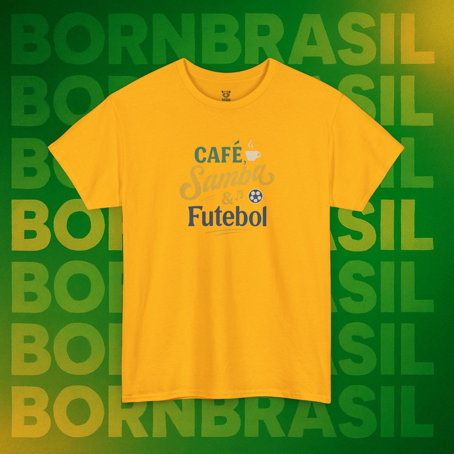 Camiseta Born in Brazil – Orgulho Nacional BornBrasil