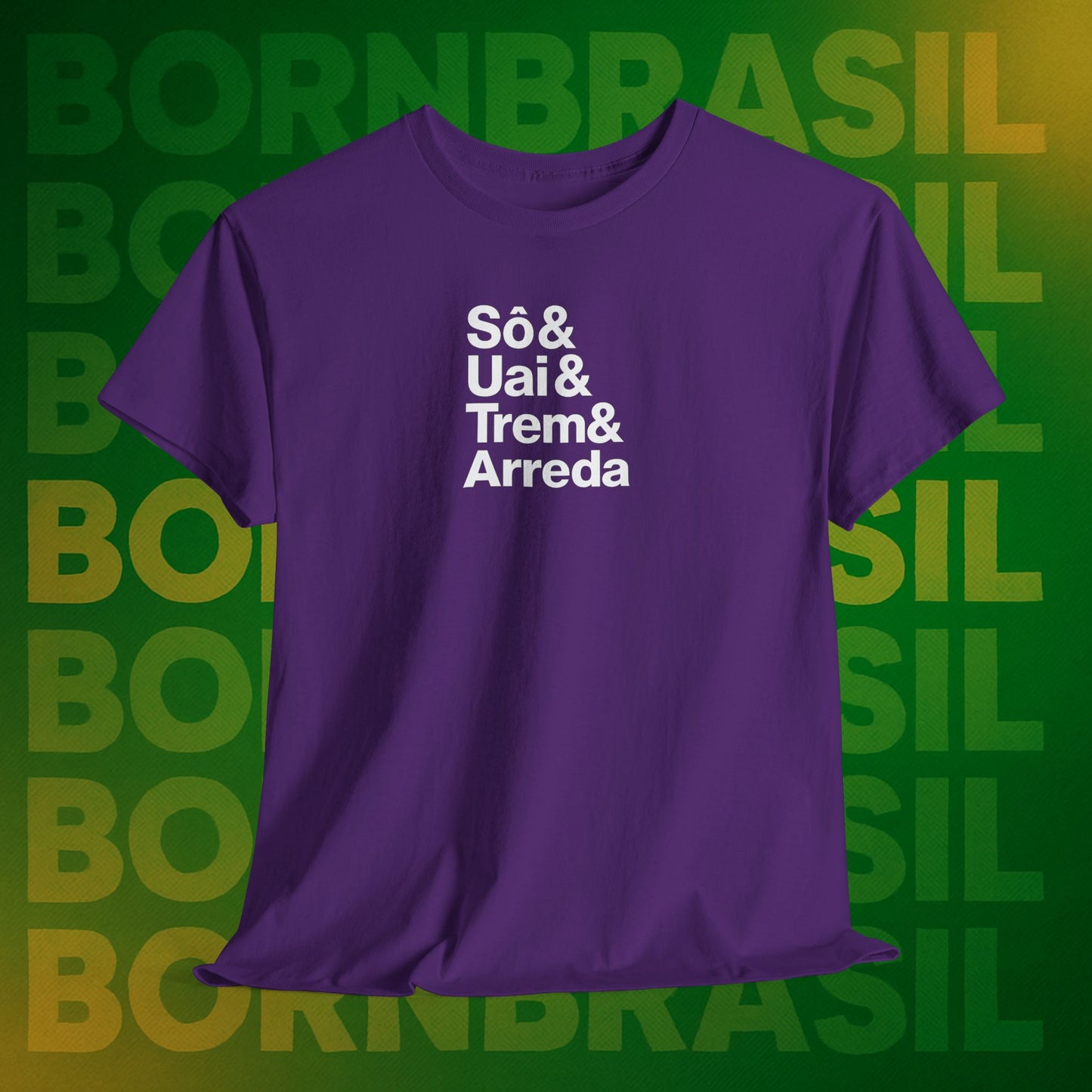 Camiseta Sô & Uai & Trem & Arreda Feminina – Cultura Mineira BornBrasil