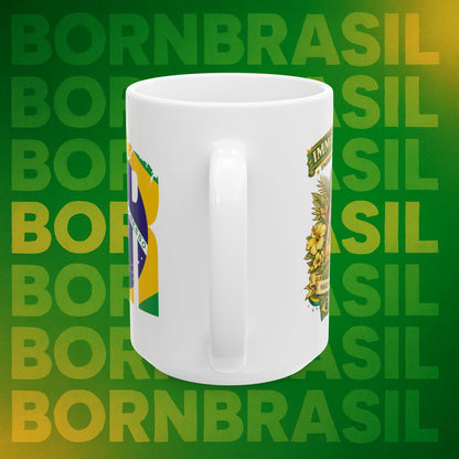 Copy of Caneca BornBrasil “BR + Immigrants Engrandecem a America” – Cerâmica 11oz e 15oz | Frente e Verso
