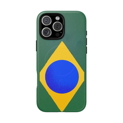 Capa MagSafe iPhone "Bandeira Minimalista" - Case Magnética Premium (iPhone 13 ao 17 Pro Max)