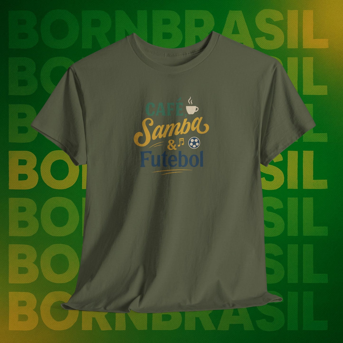 Camiseta Born in Brazil – Orgulho Nacional BornBrasil