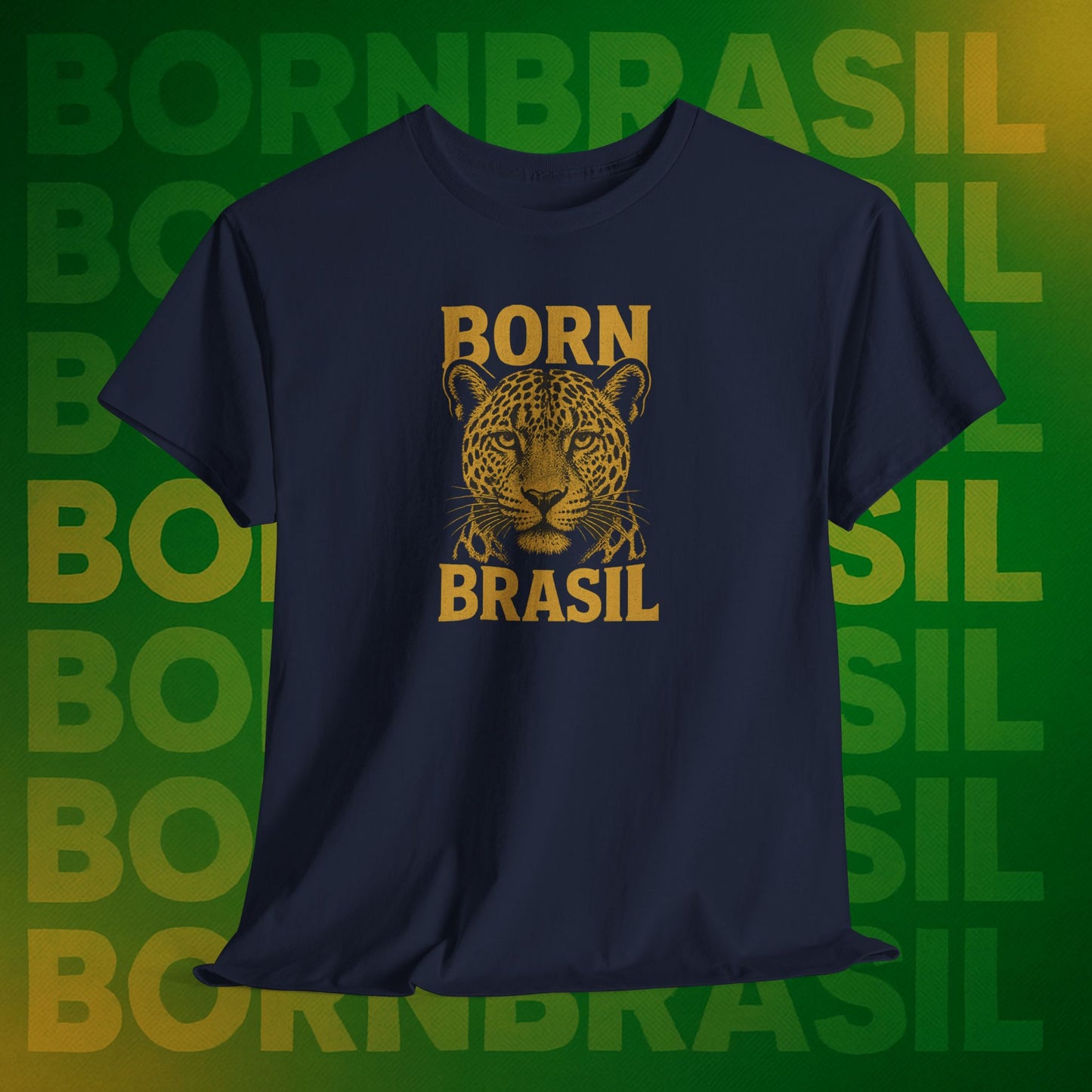 Camiseta Masculina Born Brasil Onça-Pintada Premium
