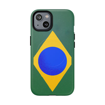 Capa MagSafe iPhone "Bandeira Minimalista" - Case Magnética Premium (iPhone 13 ao 17 Pro Max)
