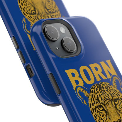 Capinha iPhone Impact-Resistant “Born Brasil Onça” – Proteção Premium do 11 ao 17 Pro Max | BornBrasil
