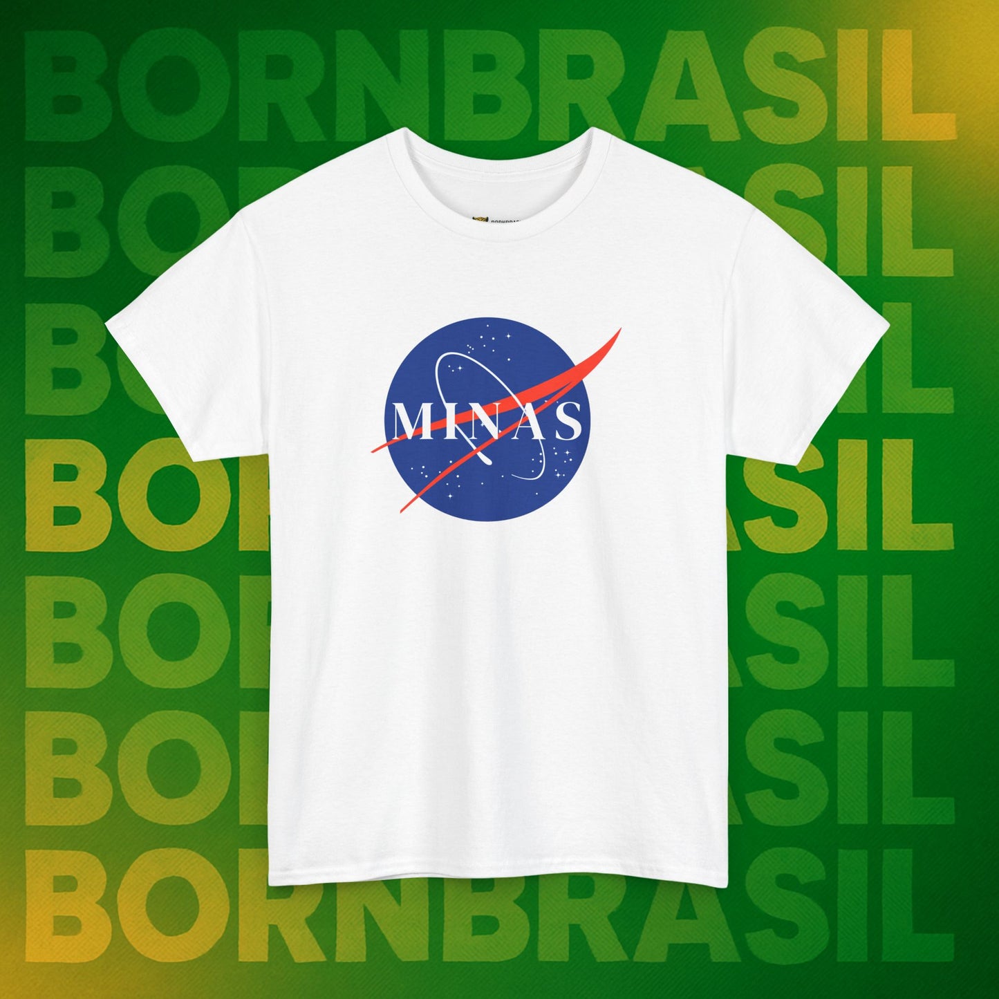 Camiseta Feminina  Minas NASA Parody - Orgulho Mineiro Streetwear