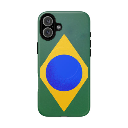 Capa MagSafe iPhone "Bandeira Minimalista" - Case Magnética Premium (iPhone 13 ao 17 Pro Max)