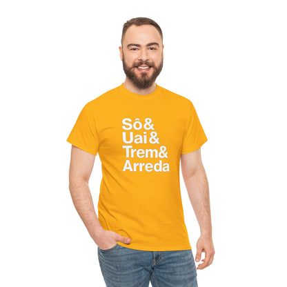 Camiseta Sô & Uai & Trem & Arreda – Cultura Mineira BornBrasil
