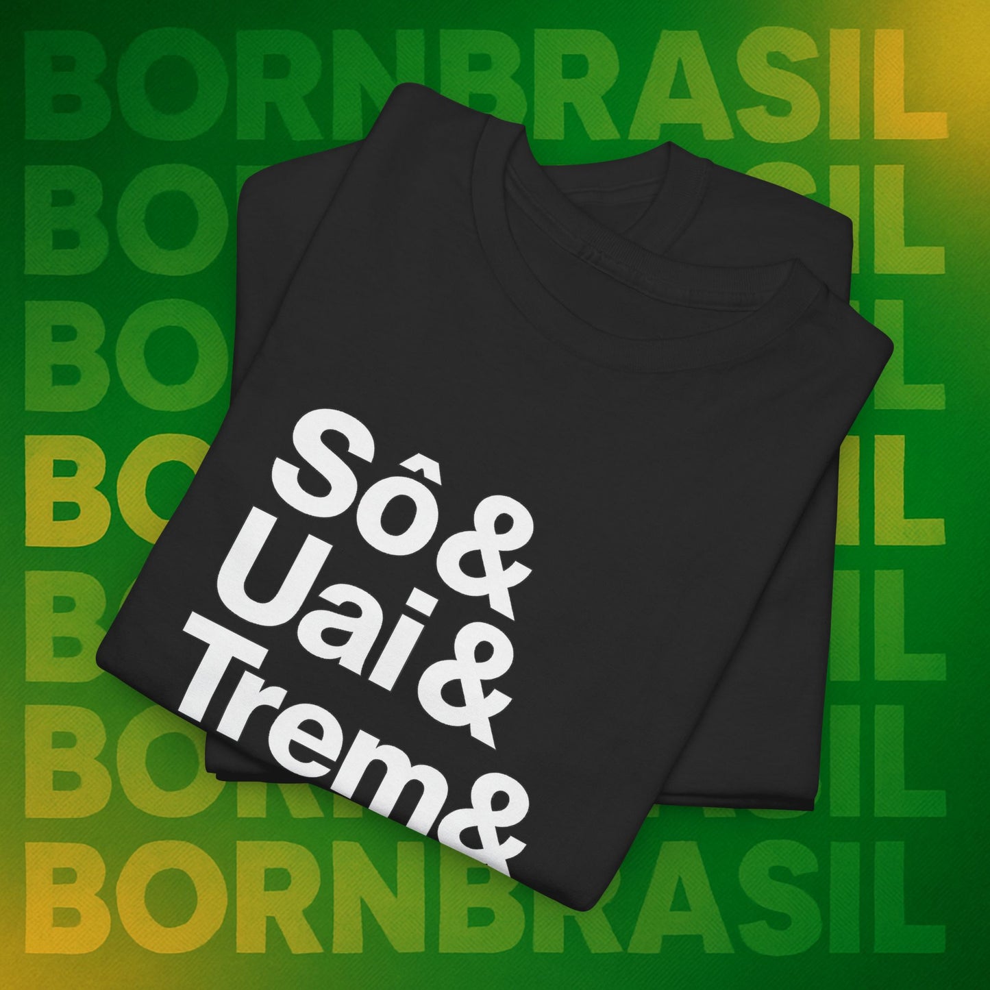 Camiseta Sô & Uai & Trem & Arreda – Cultura Mineira BornBrasil