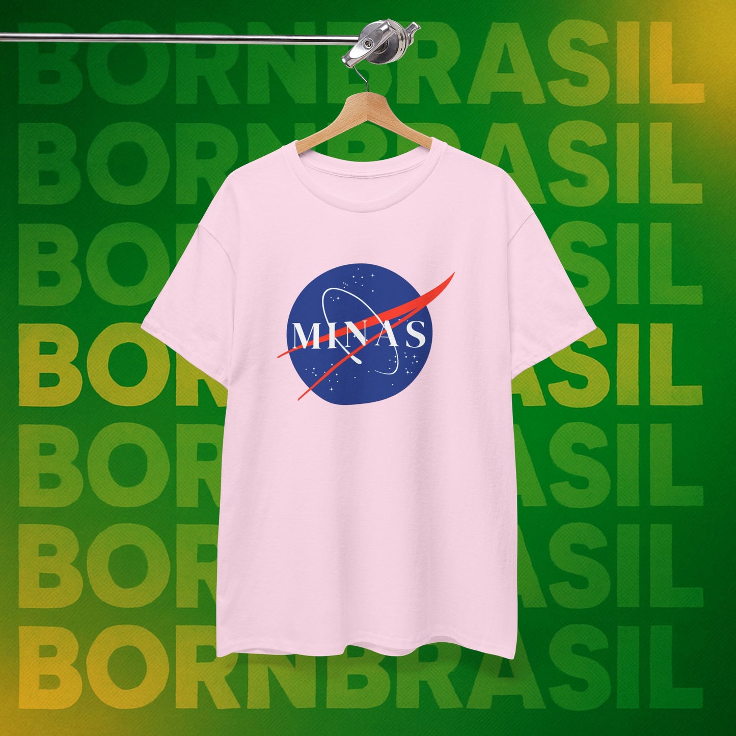 Camiseta Feminina  Minas NASA Parody - Orgulho Mineiro Streetwear