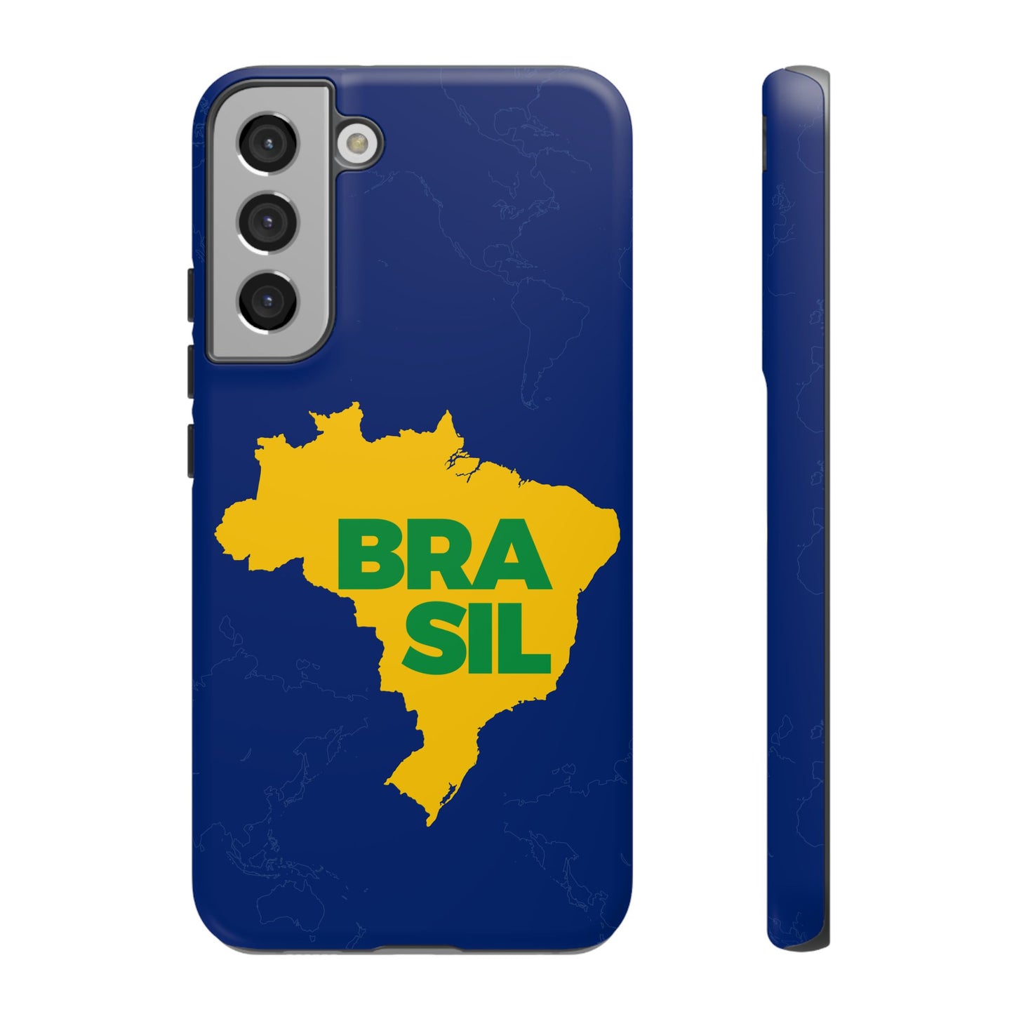 Capinha Samsung Galaxy "BRASIL" Mapa Mundi - Premium de Alta Proteção (S10+ ao S25 Ultra)