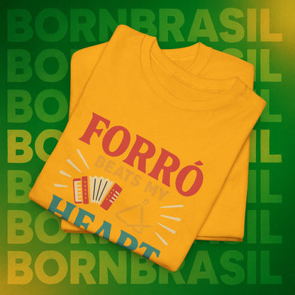 Camiseta Forró Beats My Heart – Cultura Nordestina BornBrasil