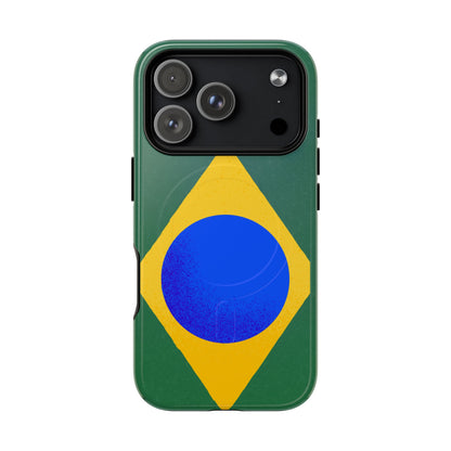 Capa MagSafe iPhone "Bandeira Minimalista" - Case Magnética Premium (iPhone 13 ao 17 Pro Max)