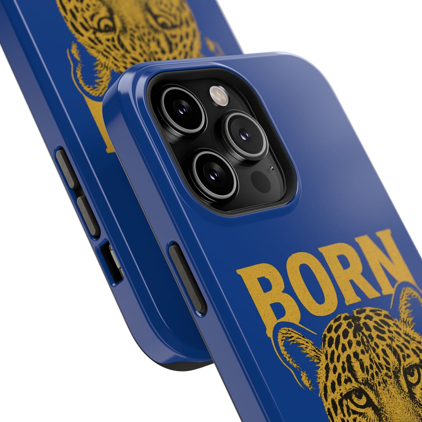 Capinha iPhone Impact-Resistant “Born Brasil Onça” – Proteção Premium do 11 ao 17 Pro Max | BornBrasil