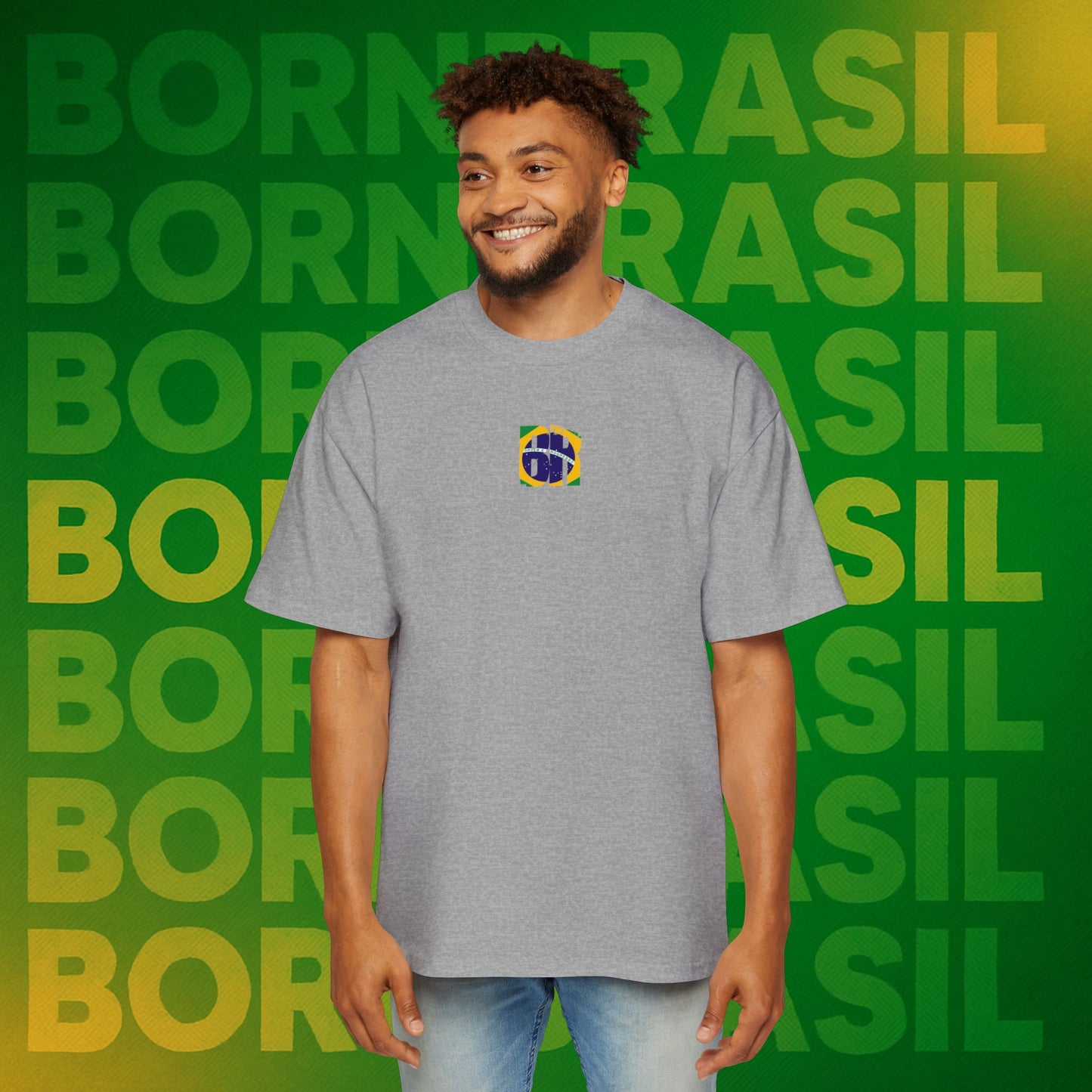 Camiseta BR Bandeira Nacional – BornBrasil Oversized