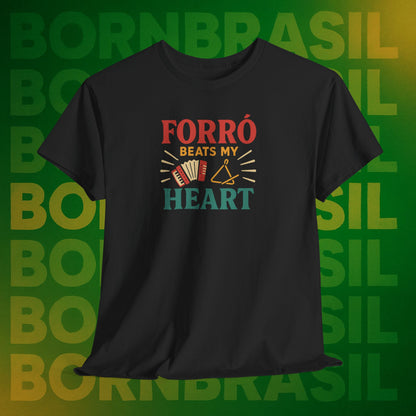 Camiseta Forró Beats My Heart – Cultura Nordestina BornBrasil
