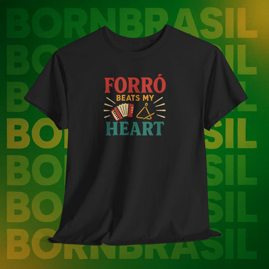 Camiseta Forró Beats My Heart – Cultura Nordestina BornBrasil