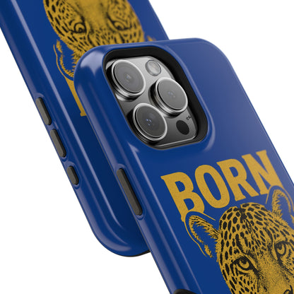 Capinha iPhone Impact-Resistant “Born Brasil Onça” – Proteção Premium do 11 ao 17 Pro Max | BornBrasil