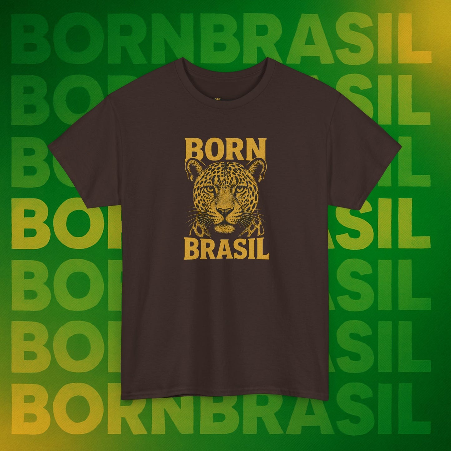 Camiseta Masculina Born Brasil Onça-Pintada Premium