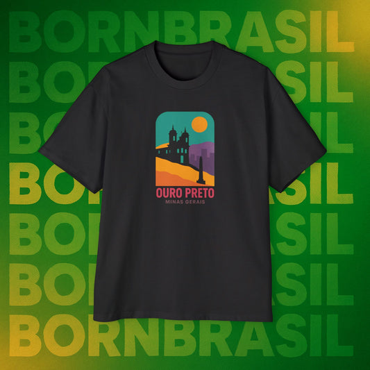 Camiseta Retrô Minas Gerais – Ouro Preto BornBrasil Oversized