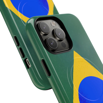 Capa MagSafe iPhone "Bandeira Minimalista" - Case Magnética Premium (iPhone 13 ao 17 Pro Max)