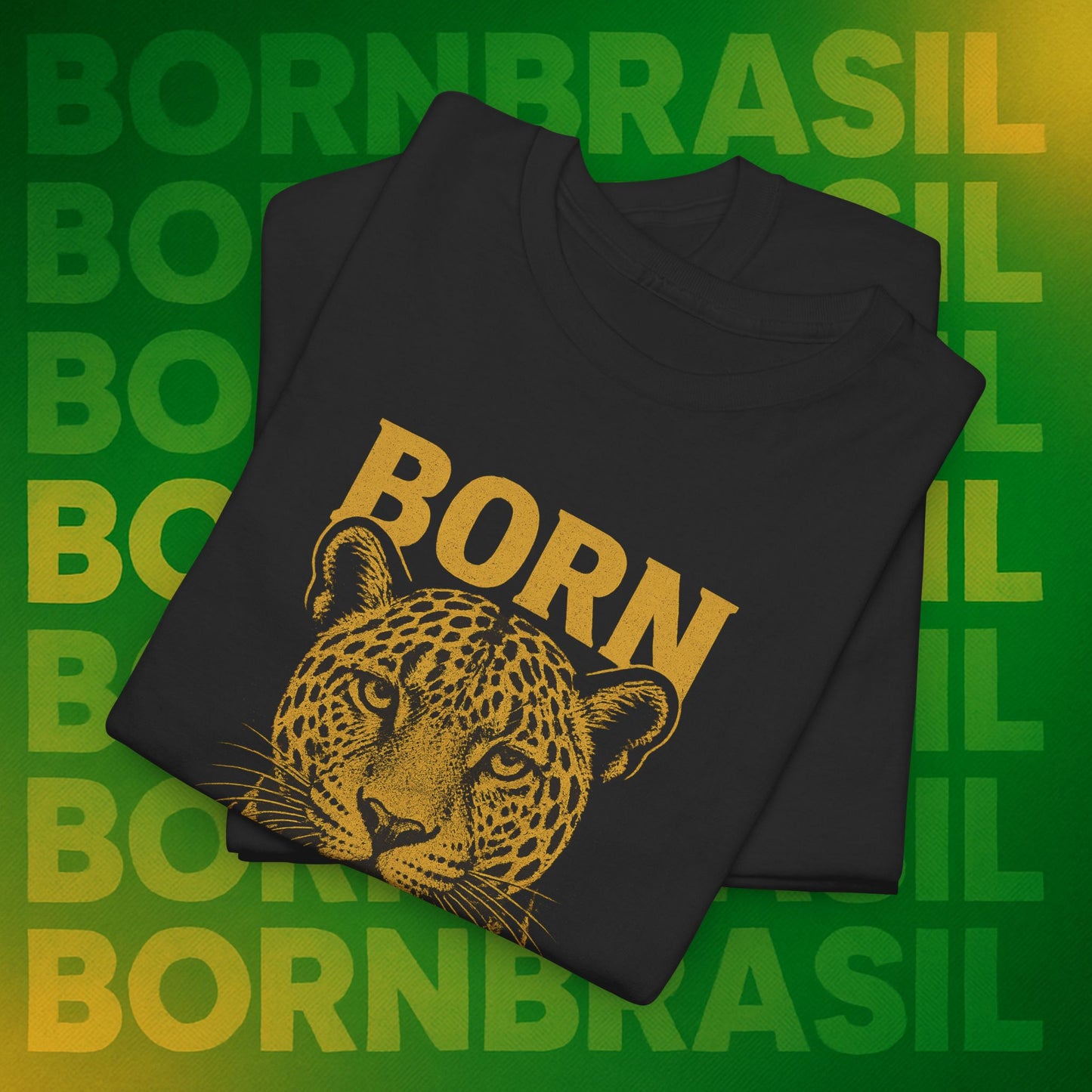 Camiseta Masculina Born Brasil Onça-Pintada Premium