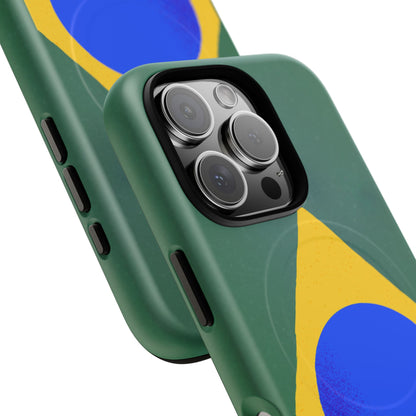 Capa MagSafe iPhone "Bandeira Minimalista" - Case Magnética Premium (iPhone 13 ao 17 Pro Max)