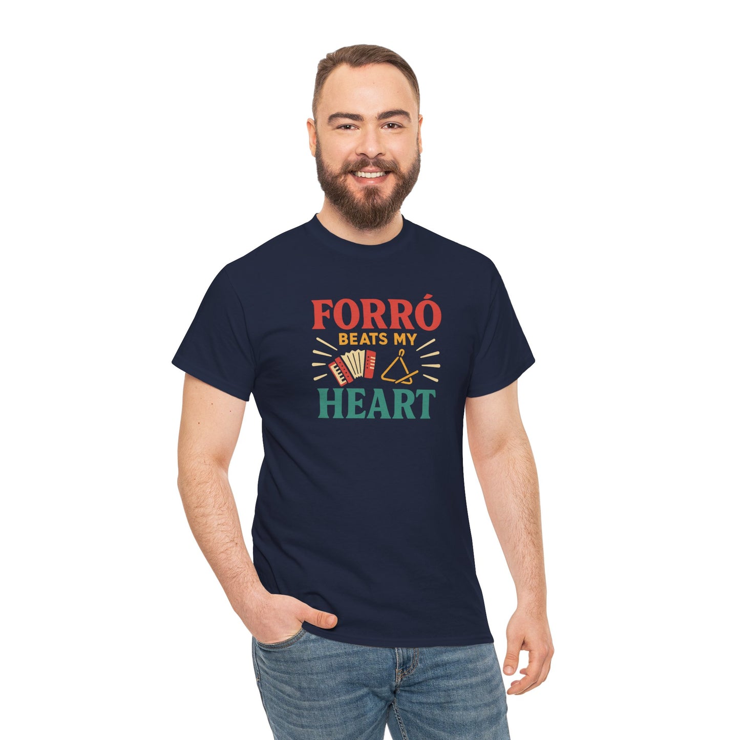 Camiseta Forró Beats My Heart – Cultura Nordestina BornBrasil