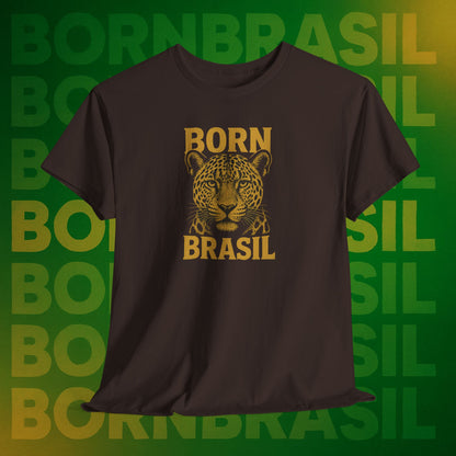 Camiseta Masculina Born Brasil Onça-Pintada Premium