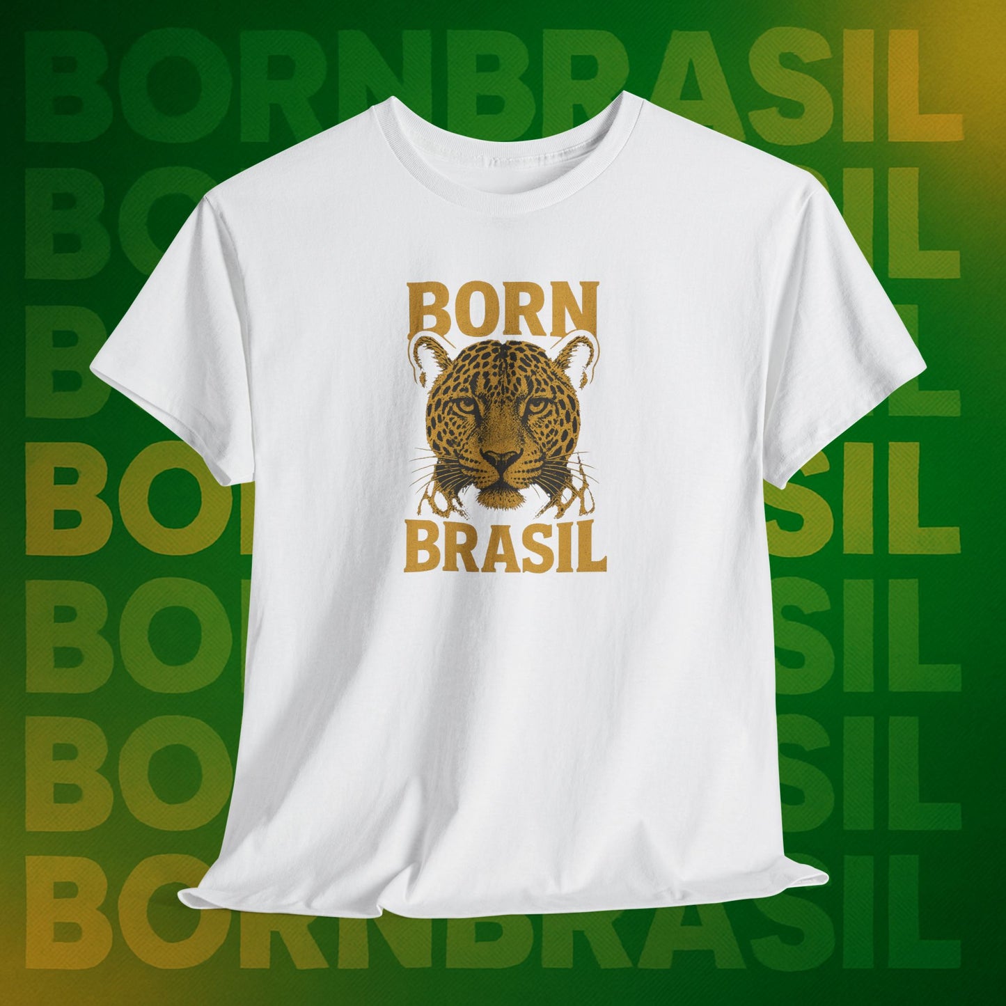 Camiseta Masculina Born Brasil Onça-Pintada Premium