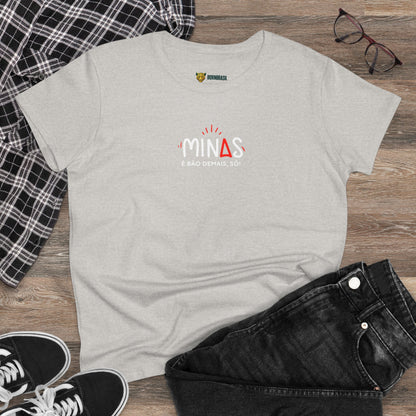 Camiseta Feminina Baby Look Minas é Bão Demais -