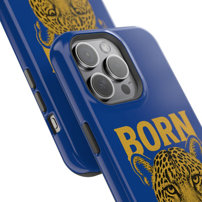 Capinha iPhone Impact-Resistant “Born Brasil Onça” – Proteção Premium do 11 ao 17 Pro Max | BornBrasil