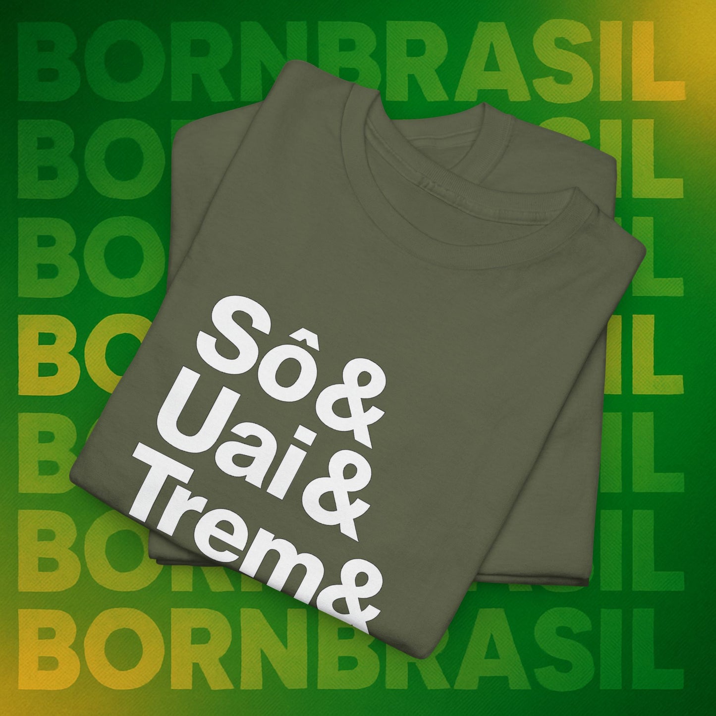 Camiseta Sô & Uai & Trem & Arreda – Cultura Mineira BornBrasil