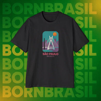 Camiseta Retrô São Paulo – Estilo Vintage Urbano Oversized