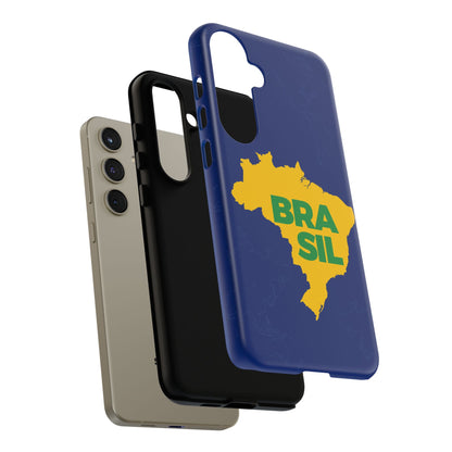 Capinha Samsung Galaxy "BRASIL" Mapa Mundi - Premium de Alta Proteção (S10+ ao S25 Ultra)