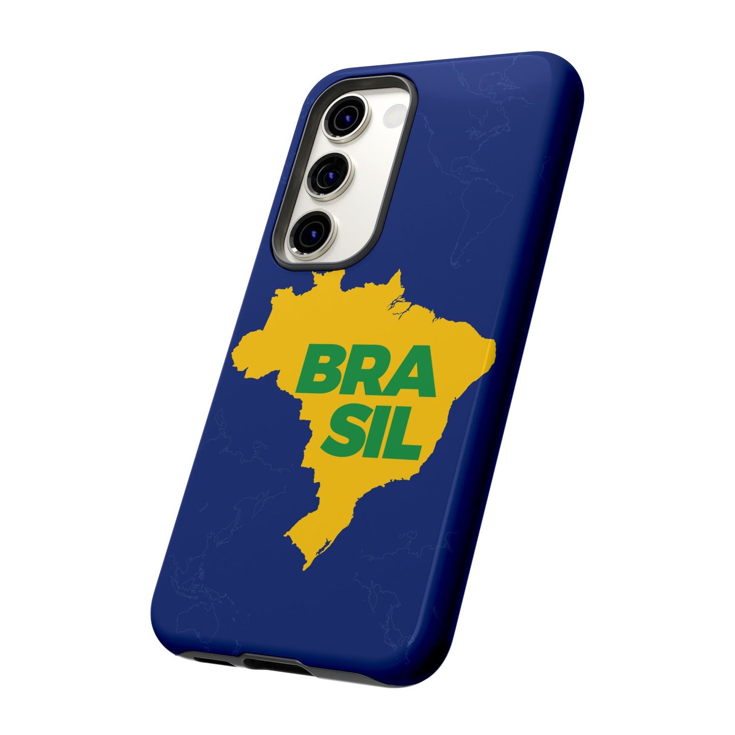 Capinha Samsung Galaxy "BRASIL" Mapa Mundi - Premium de Alta Proteção (S10+ ao S25 Ultra)