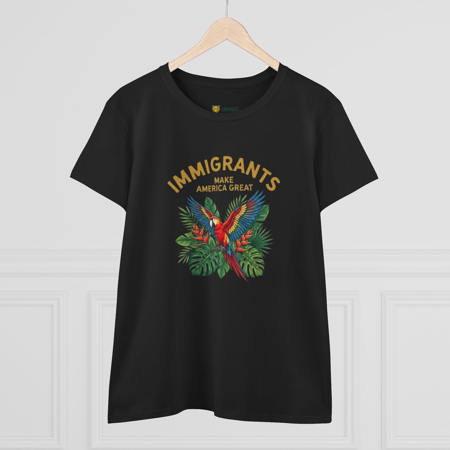 Camiseta Babylook Feminina “Immigrants Make America Great” – Orgulho Imigrante | BornBrasil