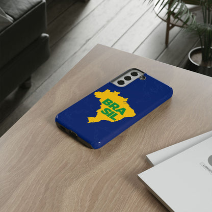 Capinha Samsung Galaxy "BRASIL" Mapa Mundi - Premium de Alta Proteção (S10+ ao S25 Ultra)