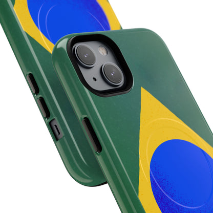 Capa MagSafe iPhone "Bandeira Minimalista" - Case Magnética Premium (iPhone 13 ao 17 Pro Max)