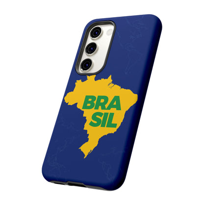 Capinha Samsung Galaxy "BRASIL" Mapa Mundi - Premium de Alta Proteção (S10+ ao S25 Ultra)