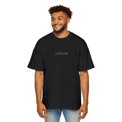Camiseta Oversized Skyline Nacional – Arte Hand-Drawn BornBrasil