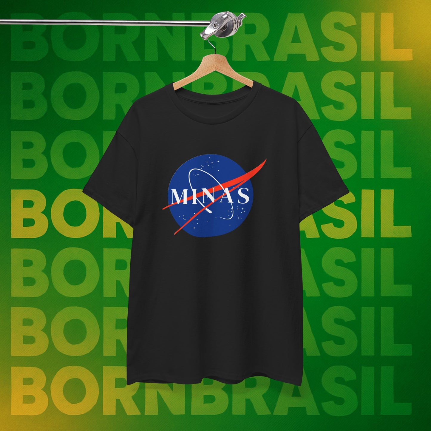 Camiseta Feminina  Minas NASA Parody - Orgulho Mineiro Streetwear