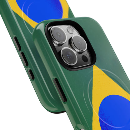 Capa MagSafe iPhone "Bandeira Minimalista" - Case Magnética Premium (iPhone 13 ao 17 Pro Max)