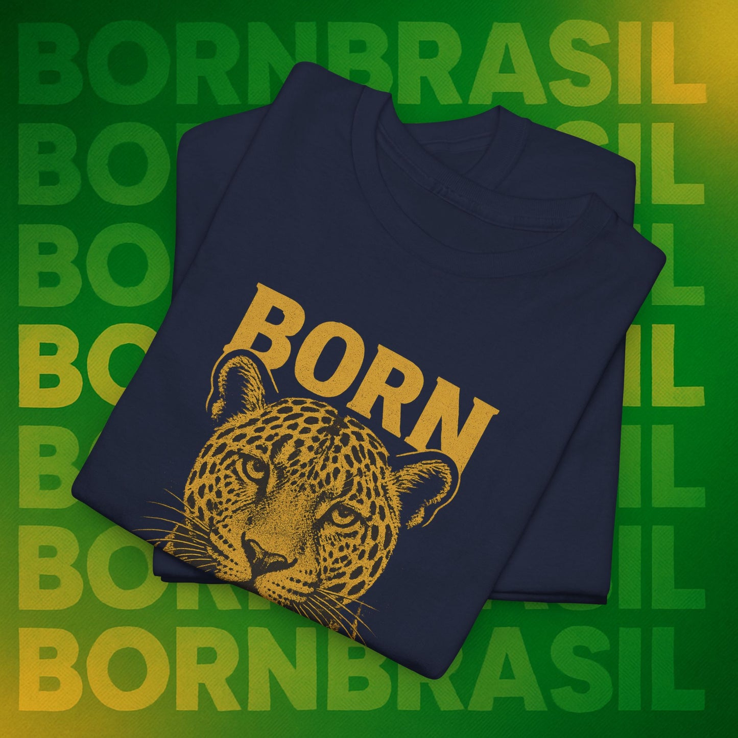 Camiseta Masculina Born Brasil Onça-Pintada Premium