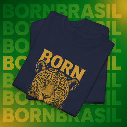 Camiseta Masculina Born Brasil Onça-Pintada Premium
