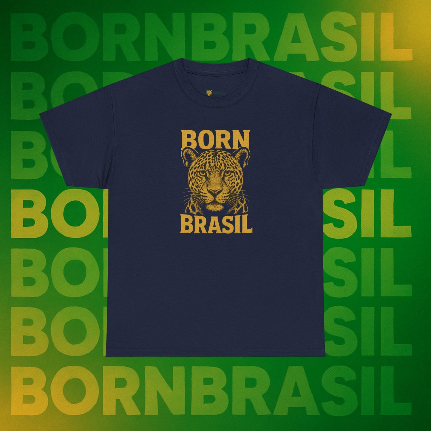 Camiseta Masculina Born Brasil Onça-Pintada Premium